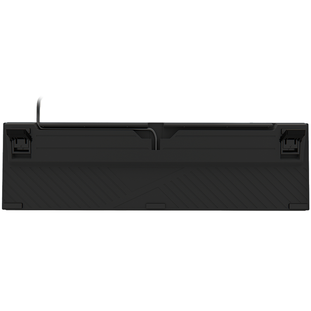 LORGAR Azar 514, Wired mechanical gaming keyboard, RGB backlight, 1680000 colour variations, 18 modes, keys number: 104, 50M clicks, linear dream switches, spring cable up to 3.4m, ABS plastic+metal, magnetic cover, 450*136*39mm, 1.17kg, white, EN+RU layout