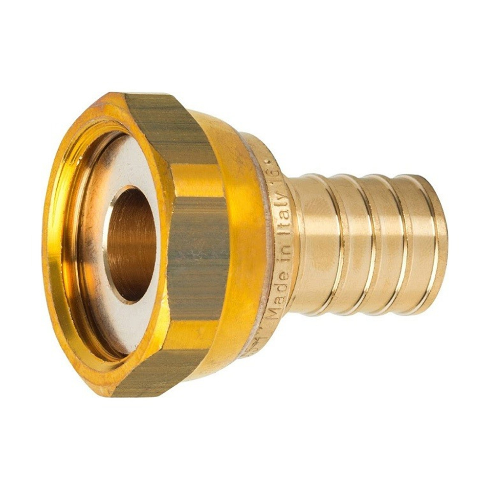 Переход на накидную гайку STOUT - 25 x 1" (для труб из сшитого полиэтилена)