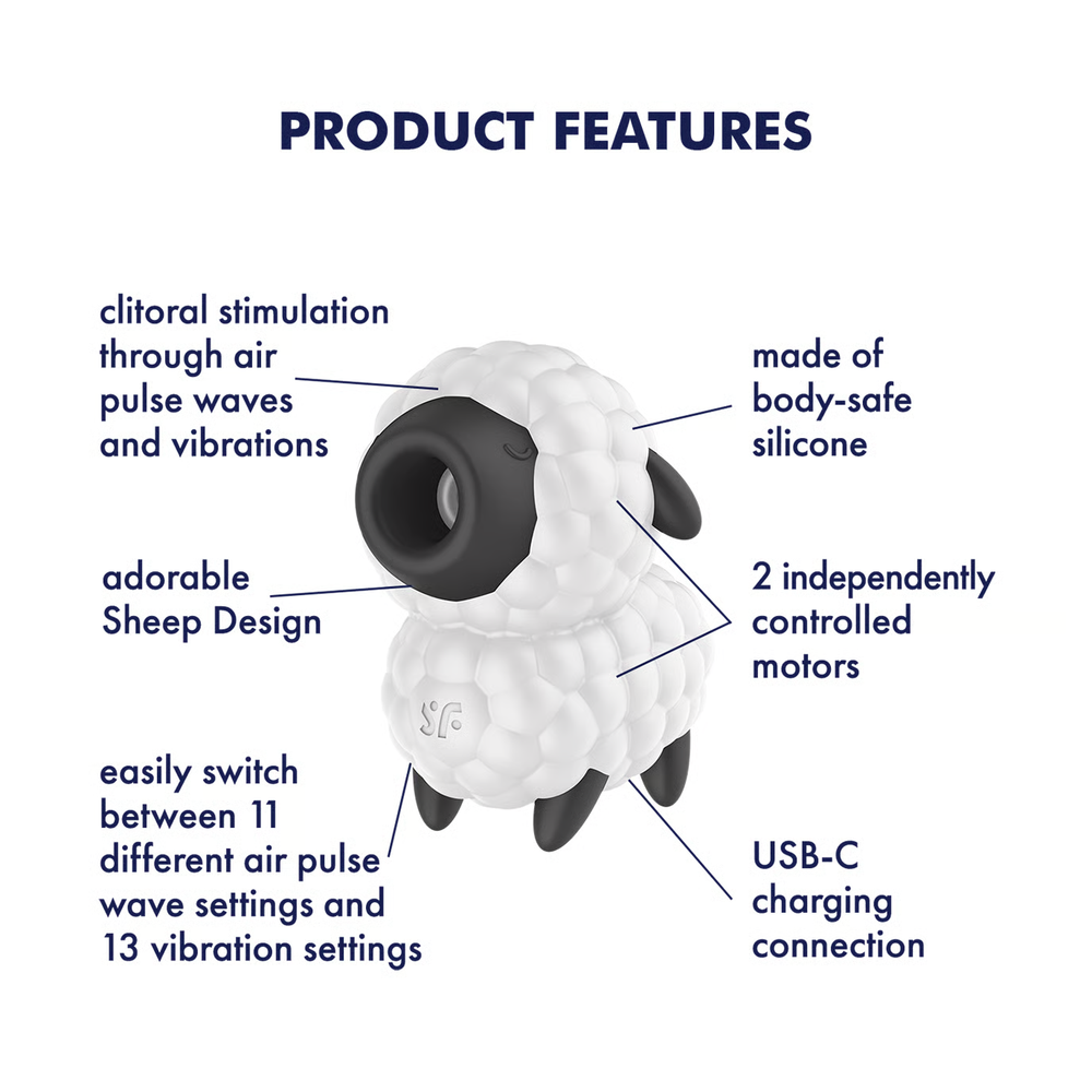 Вакуумный стимулятор клитора Satisfyer Dreamy Sheep