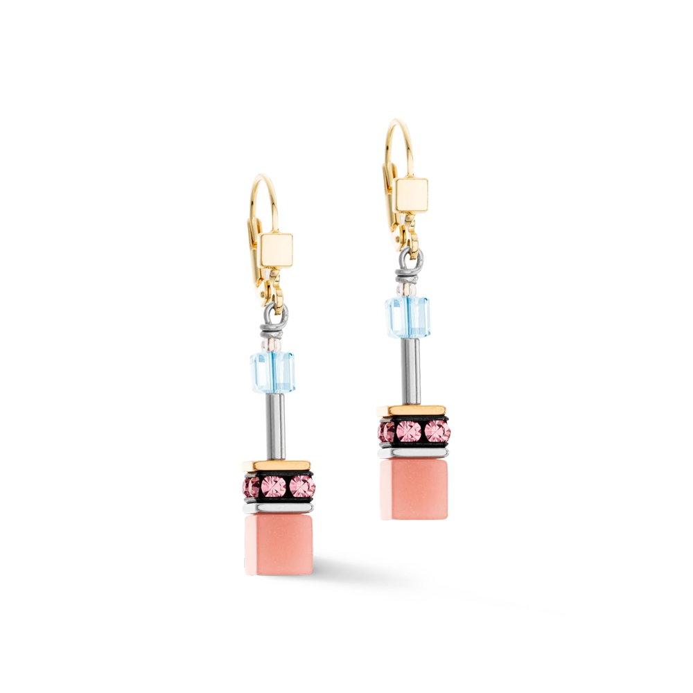 Серьги Coeur de Lion Aqua-Apricot 2838/20-2028