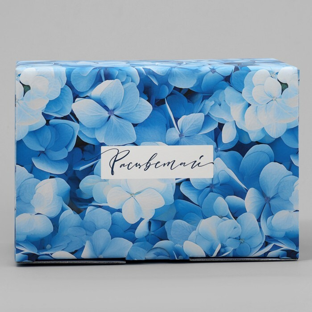 Коробка складная «Цветущая гортензия», 22 х 15 х 10 см