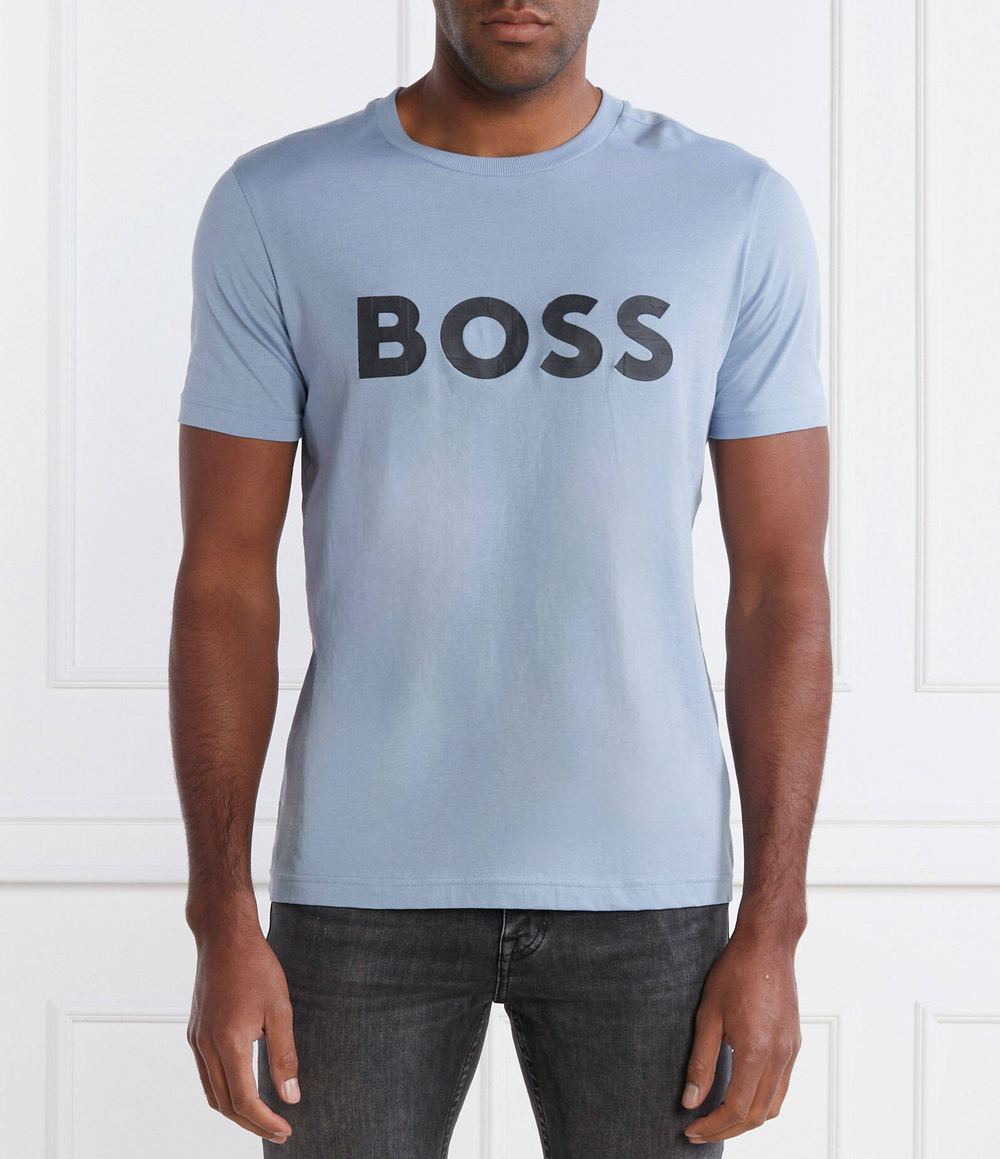 Футболка Tee 1 BOSS GREEN - голубой(50507010)