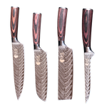 Набор ножей кухонных onnaaruji. Ножи кухонные набор в подарочной упаковке. 4 предмета. Профессиональный. Поварской