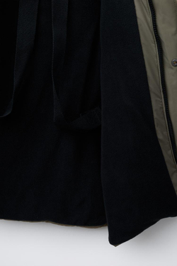 ZARA ДЛИННЫЙ ПУХОВИК ИЗ ПЕРА И ПУХА WATER REPELLENT И WIND RESISTANT, ХАКИ