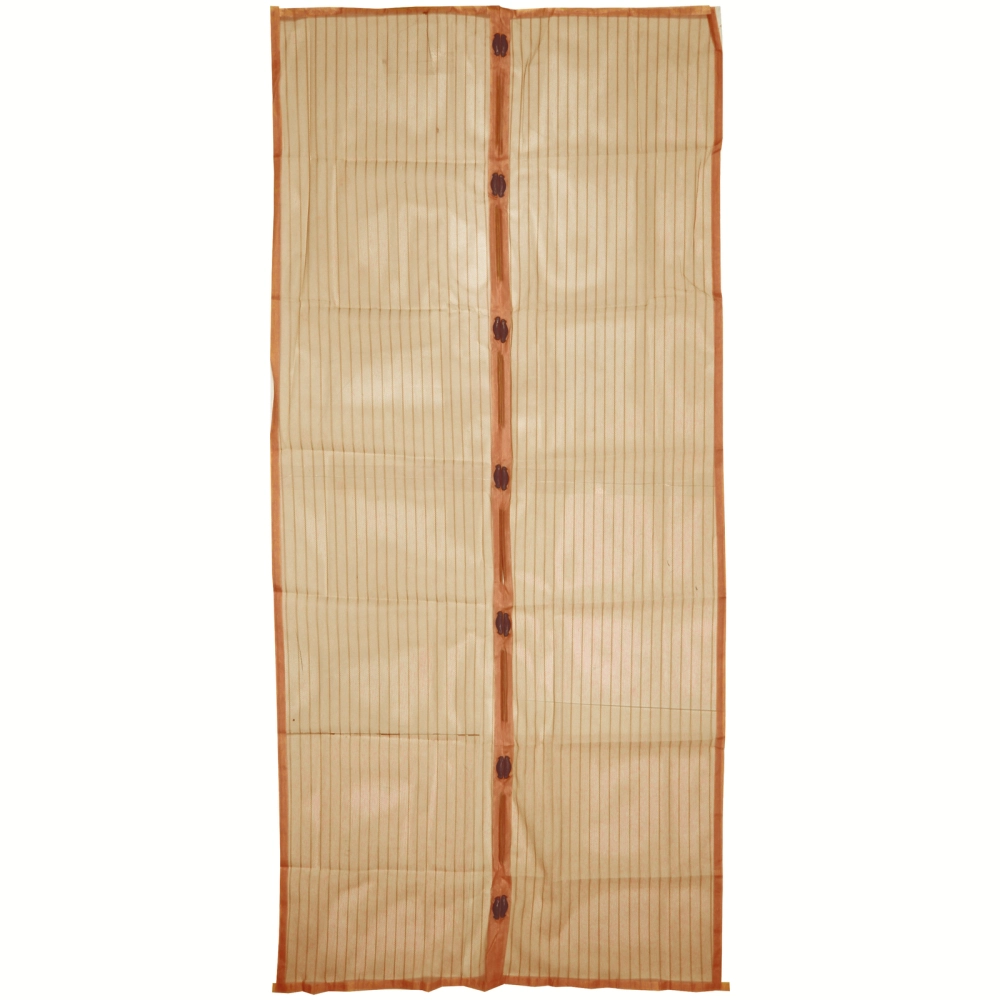 Антимоскитная сетка дверная на магнитах 100*210см «Элис» коричневая ДоброСад