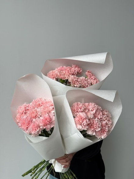 Охапка диантусов в розовом оттенке 10 шт