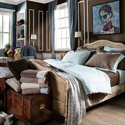 Постельное белье 2 спальное евро L'appartement Hampton дым-розовое