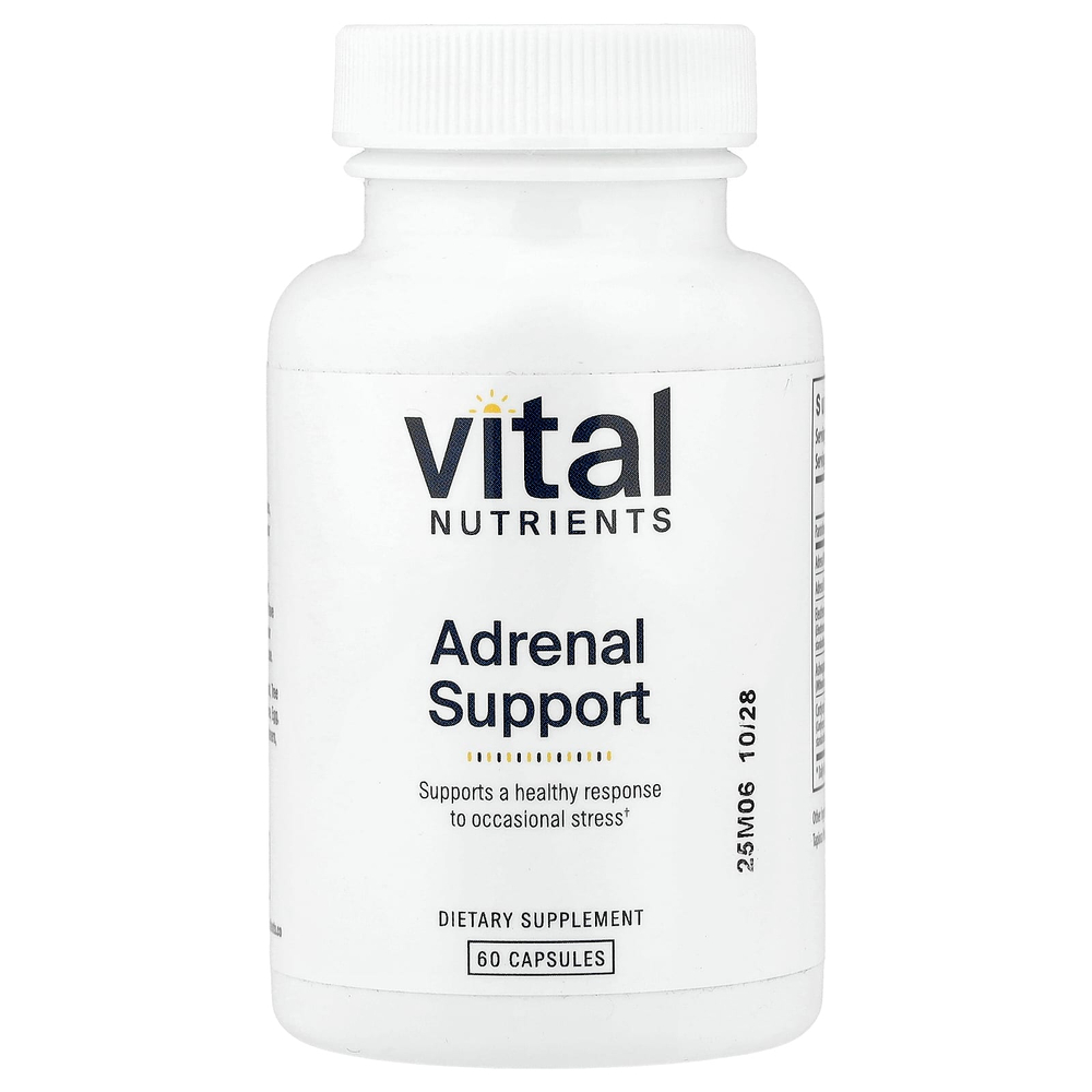 Vital Nutrients, Поддержка надпочечников`` 60 капсул
