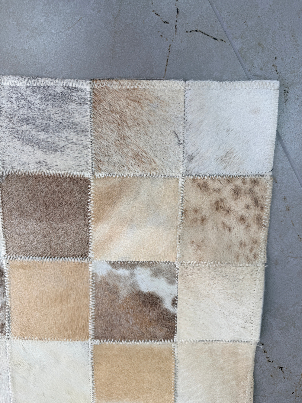 Ковер овальный натуральный Телячья шкура