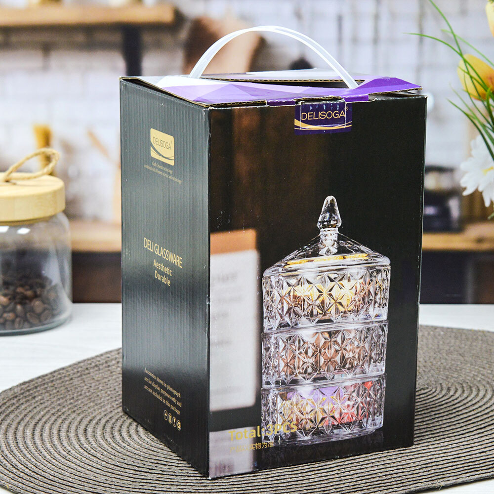 Набор ваз сервировочных 3шт 13*32см