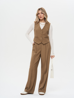 Брюки с простроченными стрелками