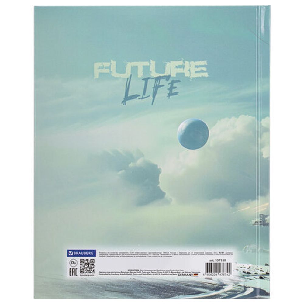 Дневник 5-11 класс 48 л., твердый, BRAUBERG, глянцевая ламинация, с подсказом, "Космический корабль", 107189