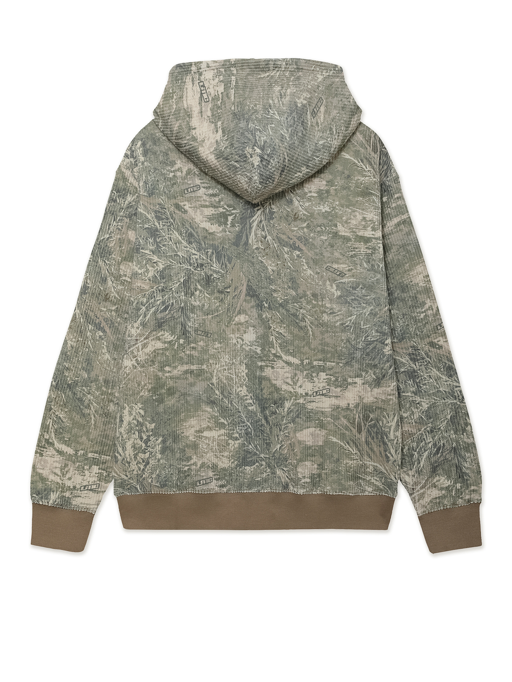 Толстовка С Капюшоном На Молнии Oval Globe Waffle Zip-up Hoodie