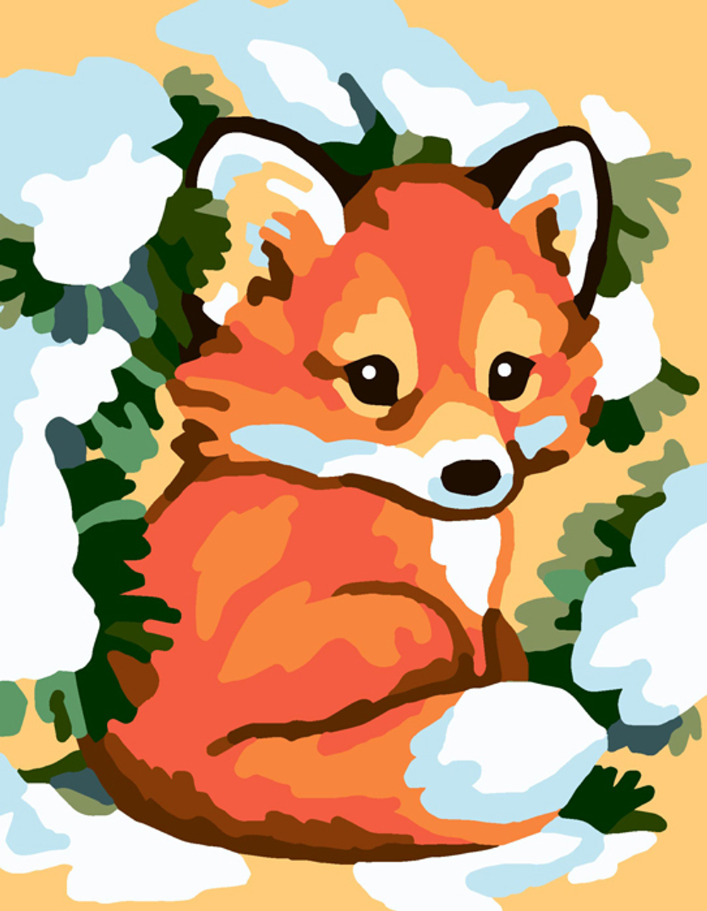 "Лисенок"-3318  канва с рисунком