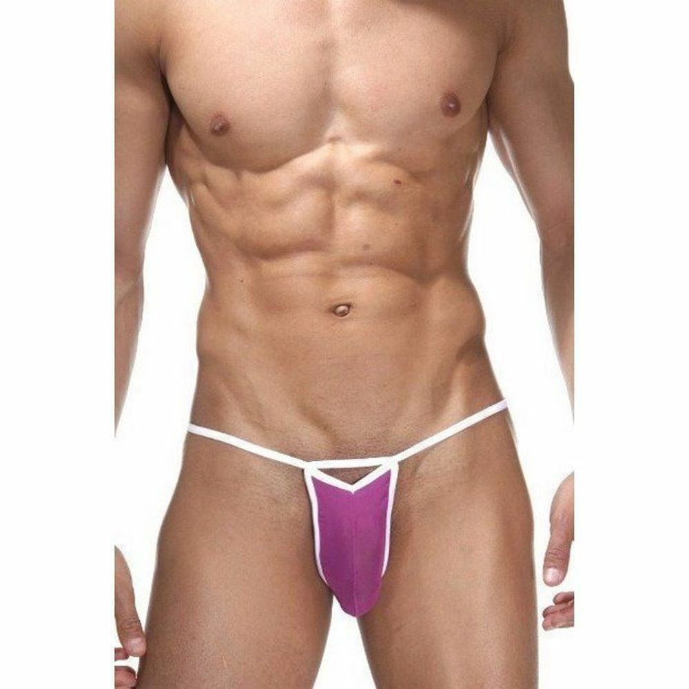 Мужские трусы стринги сиреневые La Blinque LB15167