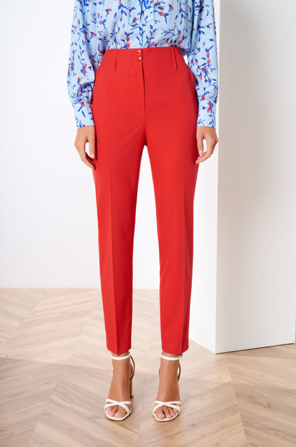 3830 Брюки женские (красный)
