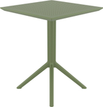 Стол пластиковый складной Siesta Contract Sky Folding Table 60, оливковый