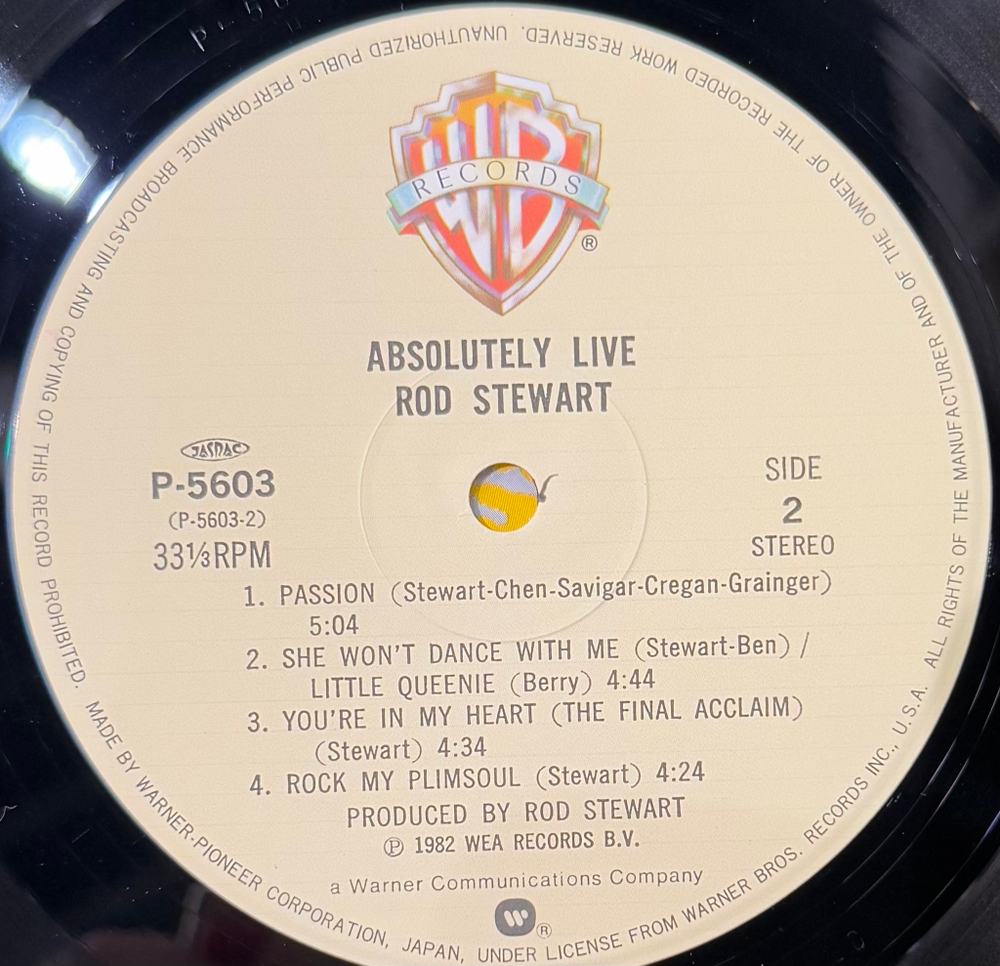 Виниловая пластинка Rod Stewart ‎– Absolutely Live 2LP