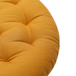 Подушка на стул круглая из хлопка цвета карри из коллекции essential, 35 см