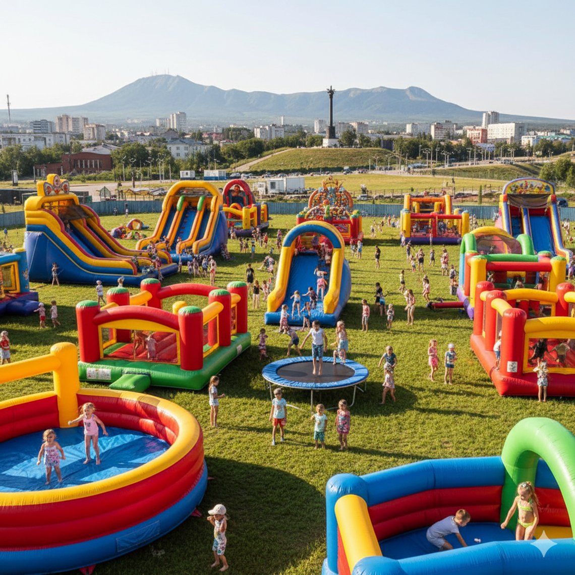 Батут купить в Златоусте – Надувные аттракционы БатутМастер