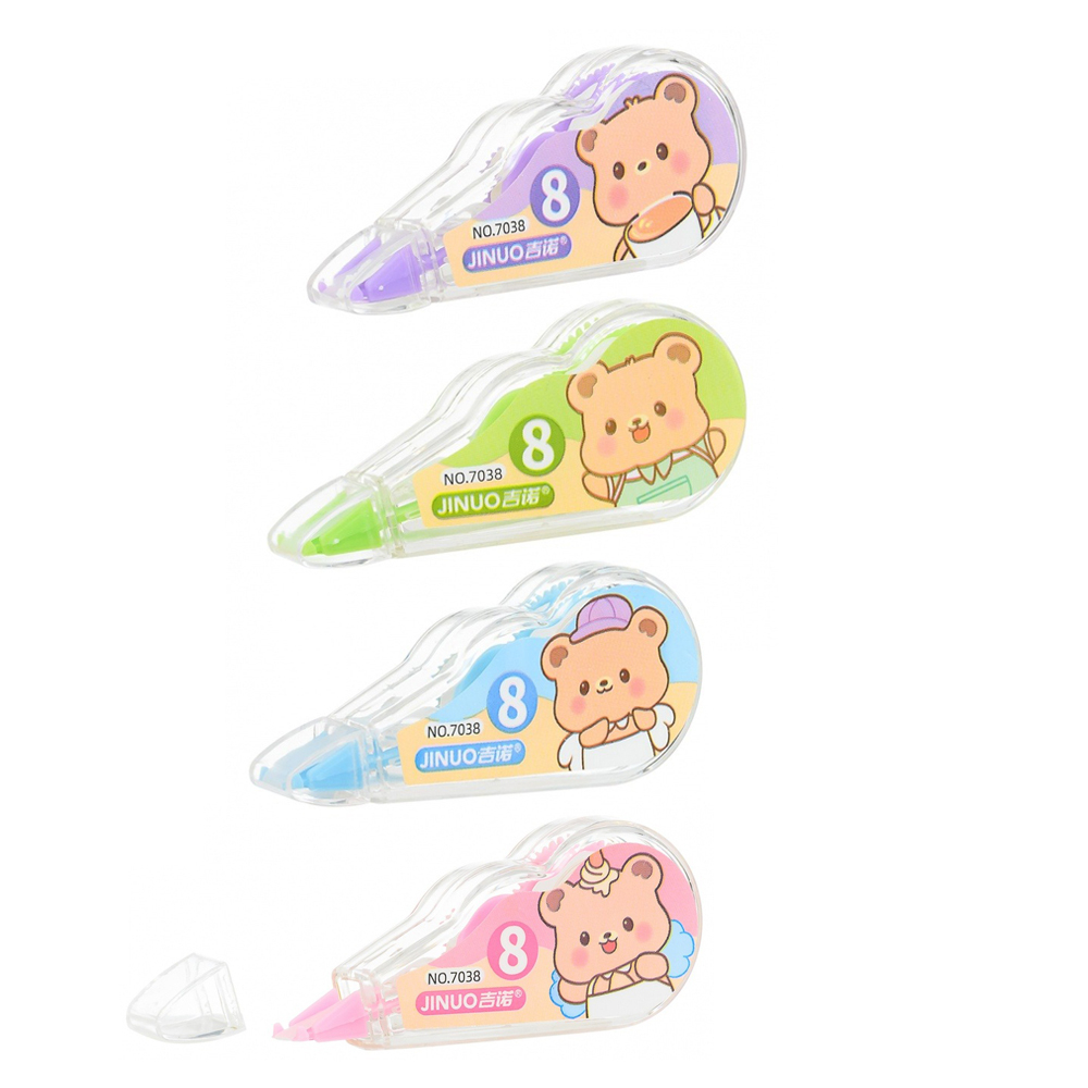 Корректирующая лента Basir, длина 5м, серия "Мишки", 4 шт