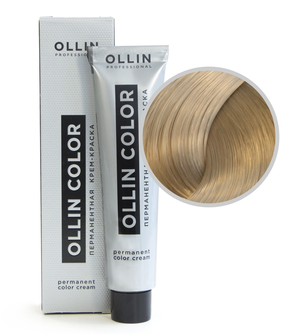 Ollin Color Крем-краска для волос, перманентная, тон №9-1, Блондин пепельный, 60 мл