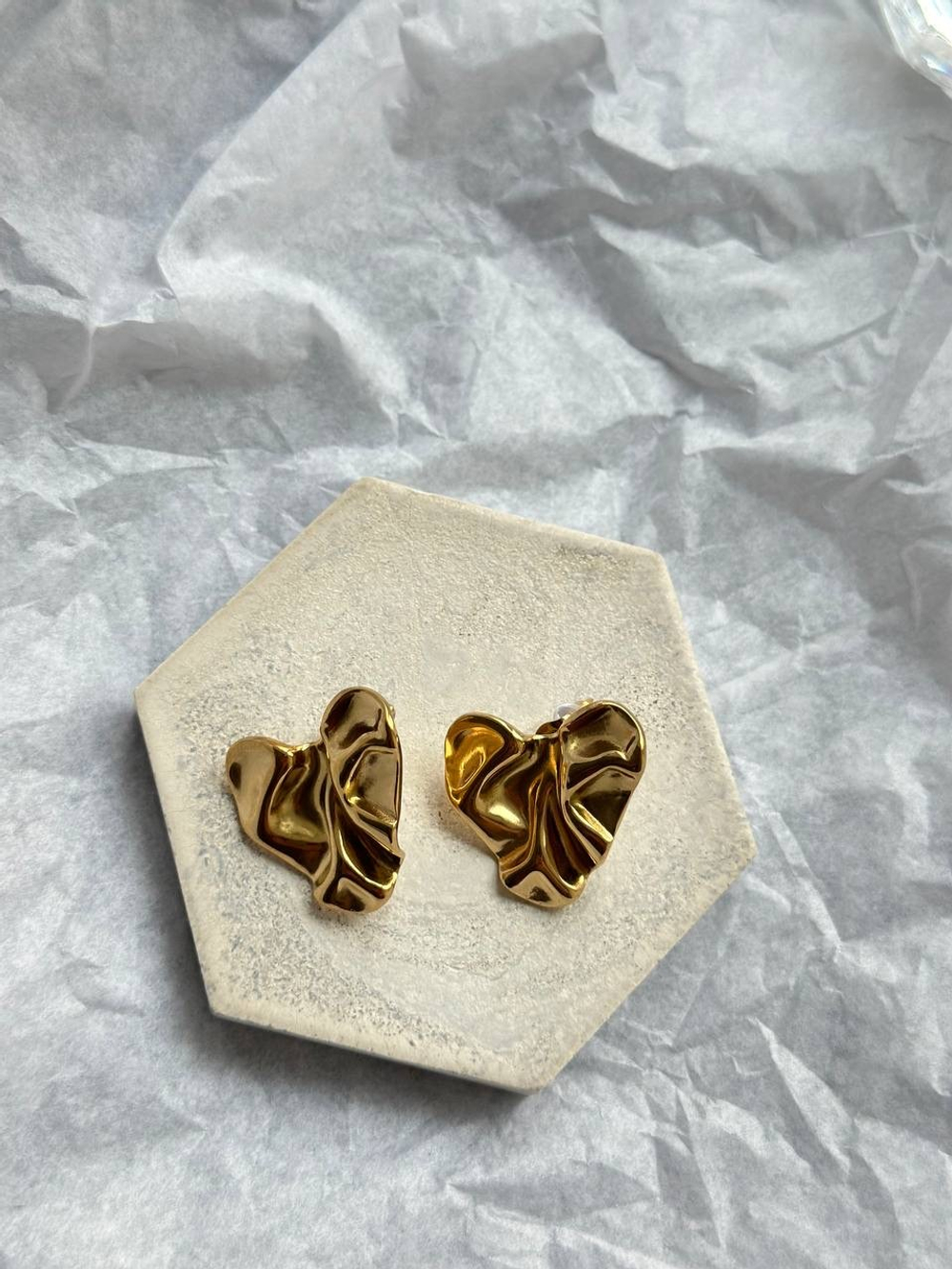 Серьги сердце мини