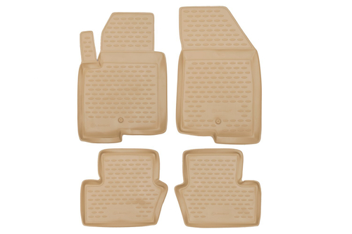 Коврики в салон DODGE Caliber 2006-, 4 шт. (полиуретан, бежевые) Element.NLC.13.03.212
