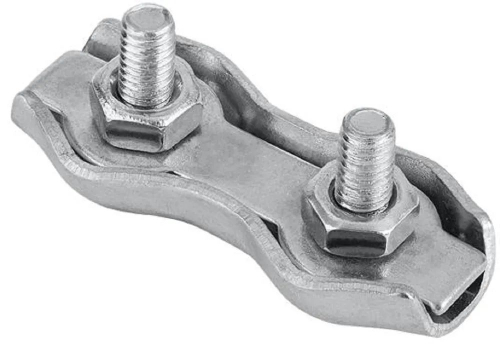 Зажим троса двойной цинк 2мм бокс