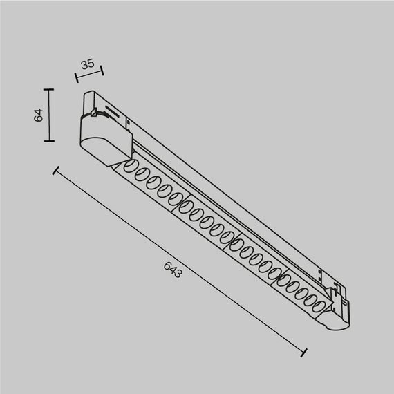Трековый светодиодный светильник Maytoni Technical Points TR195-3-20W2.7K-M-W