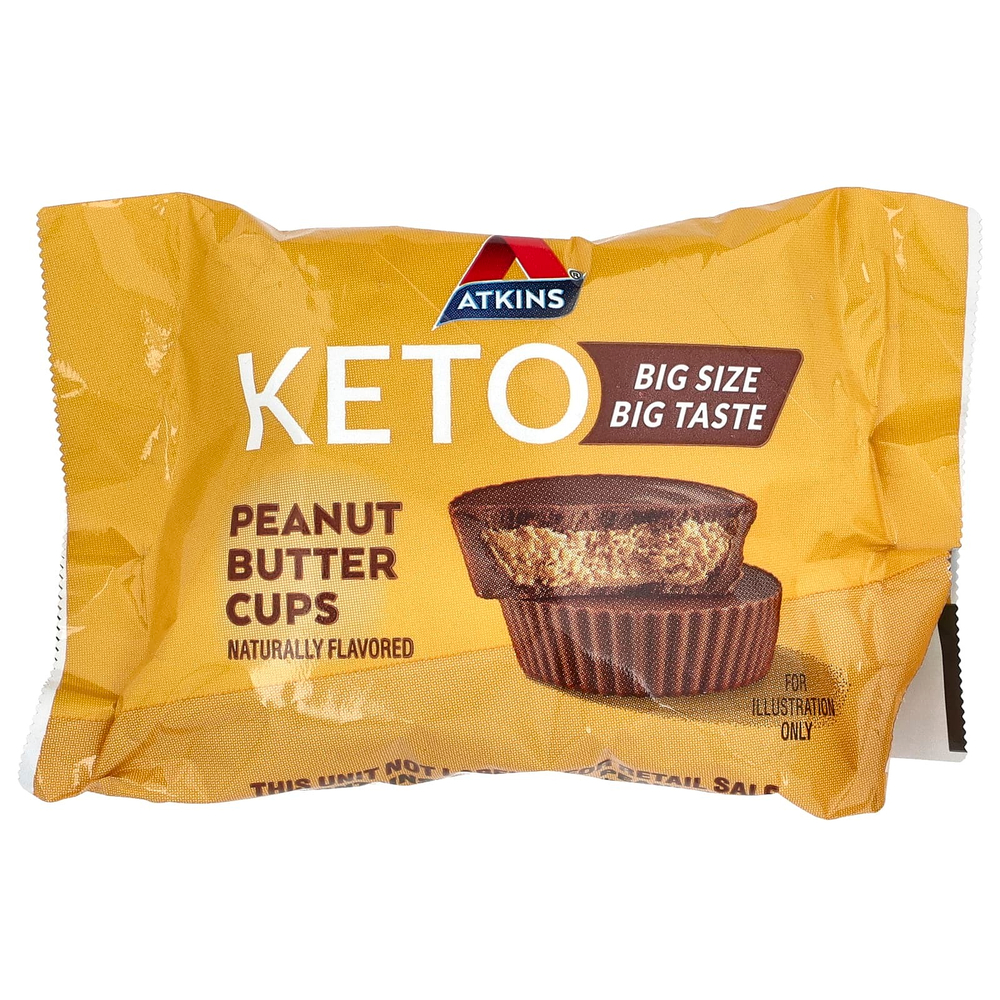Atkins, Keto, чашки с арахисовой пастой, 8 чашек, 30 г (1,06 унции)