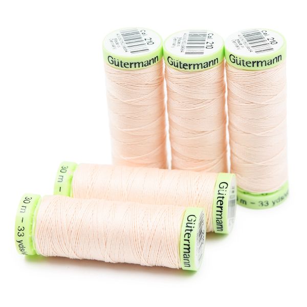 Нитки отделочные Gutermann Top Stitch 30 (30 метров), 5 кат. | 210 нежная нуга