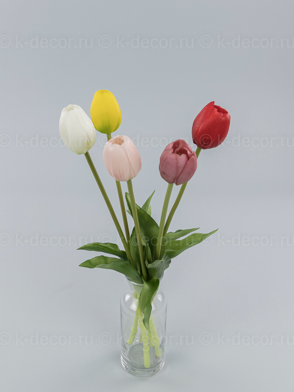 Тюльпан силикон VIP нежно-розовый