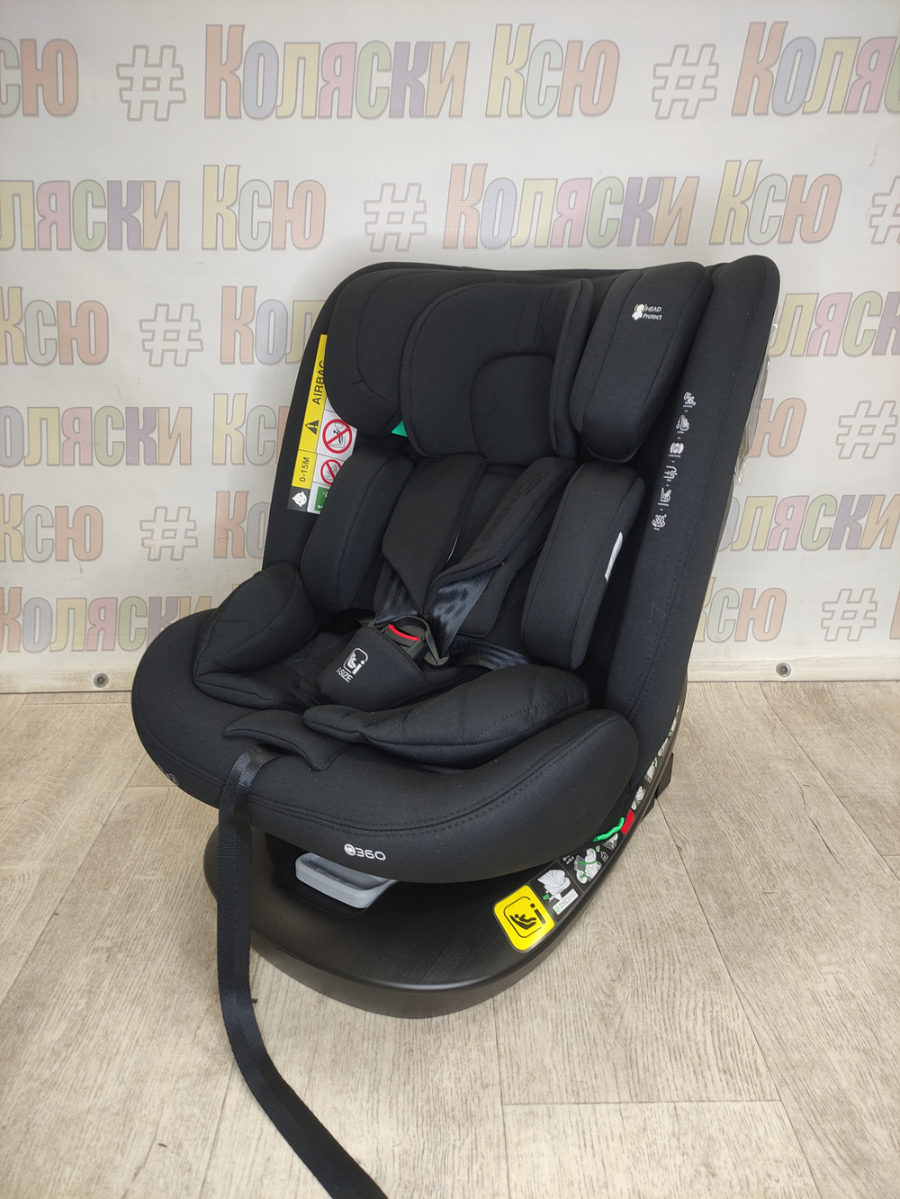 Автокресло детское Indigo SENCE ISOFIX I-SIZE 0-36 черный