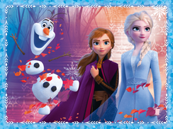 Puzzle "2in1 + memos" - A mysterious land / Disney Frozen 2