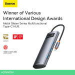 Док-станция Baseus Metal Gleam Series 4-in-1 (WKWG070013)