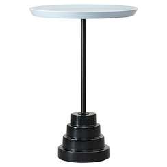 Столик кофейный Sustainable, Ø37,7 см, серый/черный