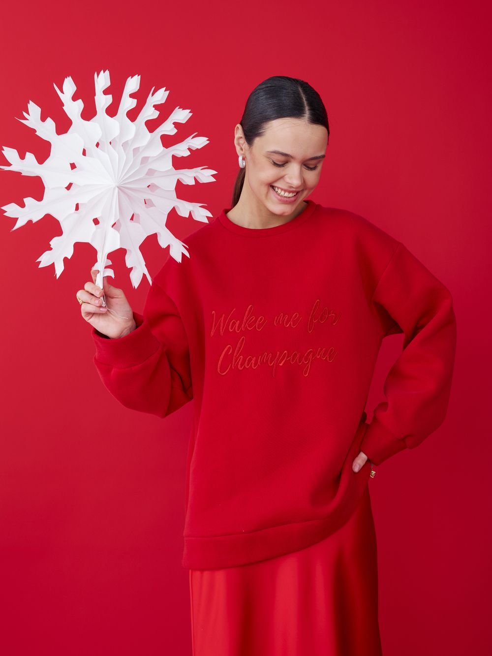 СВИТШОТ CHAMPAGNE RED