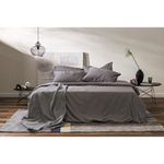 Набор наволочек из премиального сатина серого цвета из коллекции essential, 50х70 см