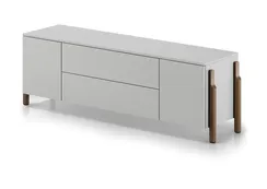 Тумба Basic 2 двери 2 ящика ширина 170 см (светло-серый)