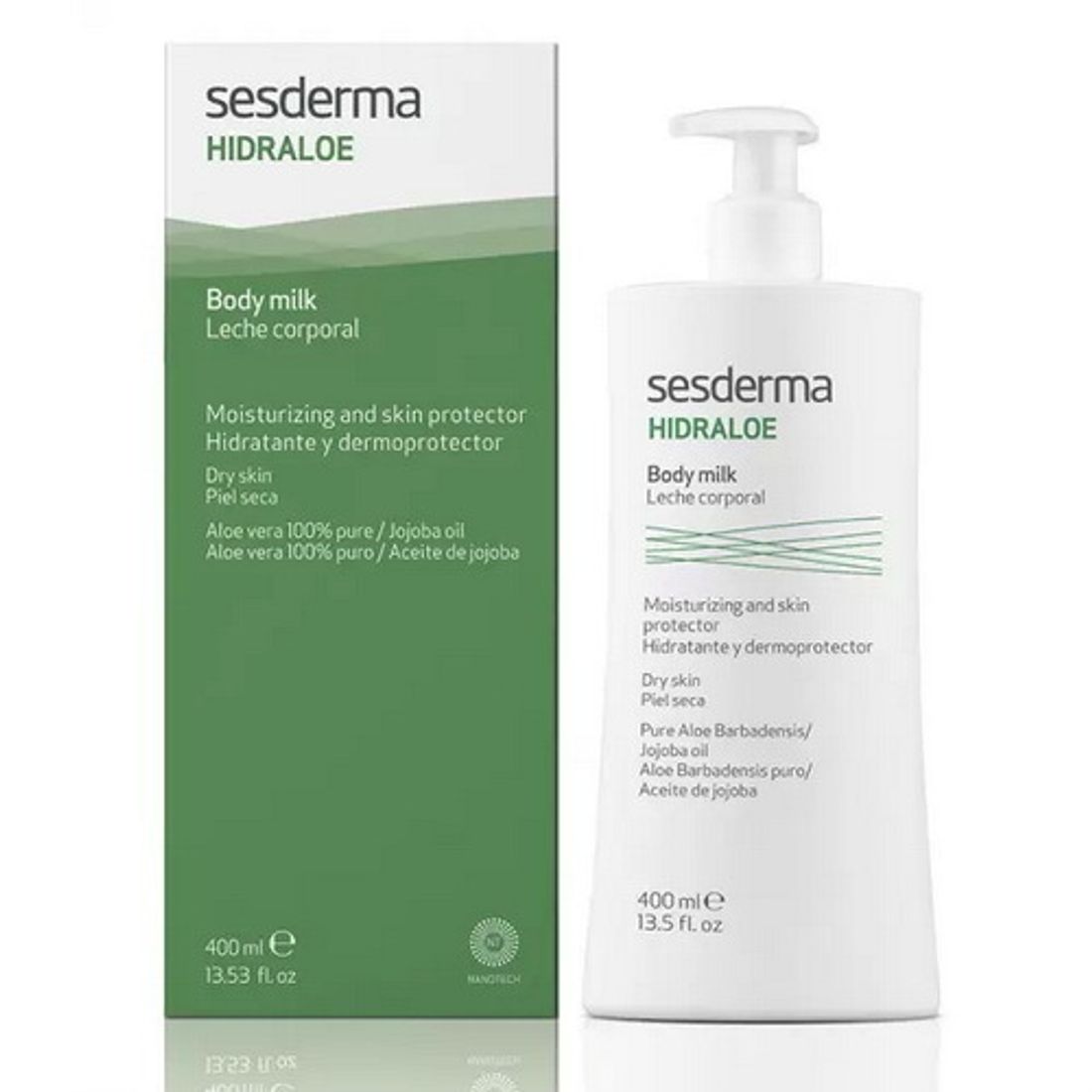 Молочко для тела увлажняющее HIDRALOE Body Milk, 400мл