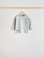 Лонгслив для малышей Next E48-162, 3 шт., Бежевый, Белый, Серый