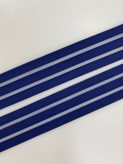 Резинка синяя с прозрачными вставками 5 см