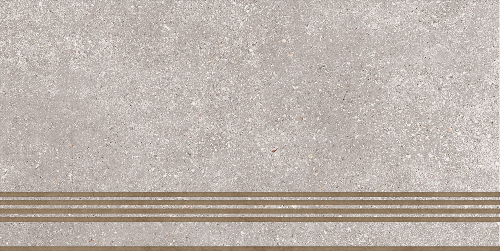 Ступень керамогранит (300х600х9) Coral Rock серый  ST183VG (GLOBAL TILE) 6шт/1,08 м.кв.