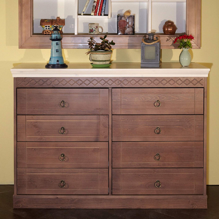 арт. 8103 Комод Дания №3 (8 ящиков) Ш1295хГ400хВ940