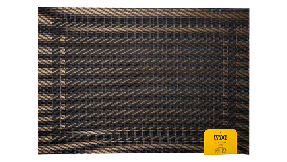 Салфетка подстановочная 33х48см Wo Home Art Frame черная