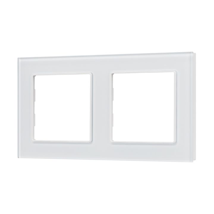 Рамка стеклянная FRM-GLARE-GS-2-WH Arlight 043796