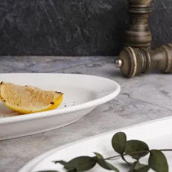 Блюдо овальное 40*16 см белое фарфор P.L. Proff Cuisine [1]