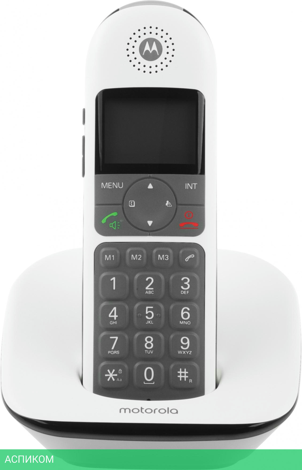 Радиотелефон DECT Motorola CD5001 черный/белый (107CD5001WHITE)