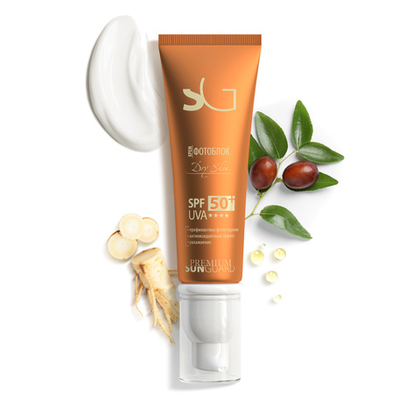 Крем фотоблок Dry Skin SPF 50, UVA****, 50 мл